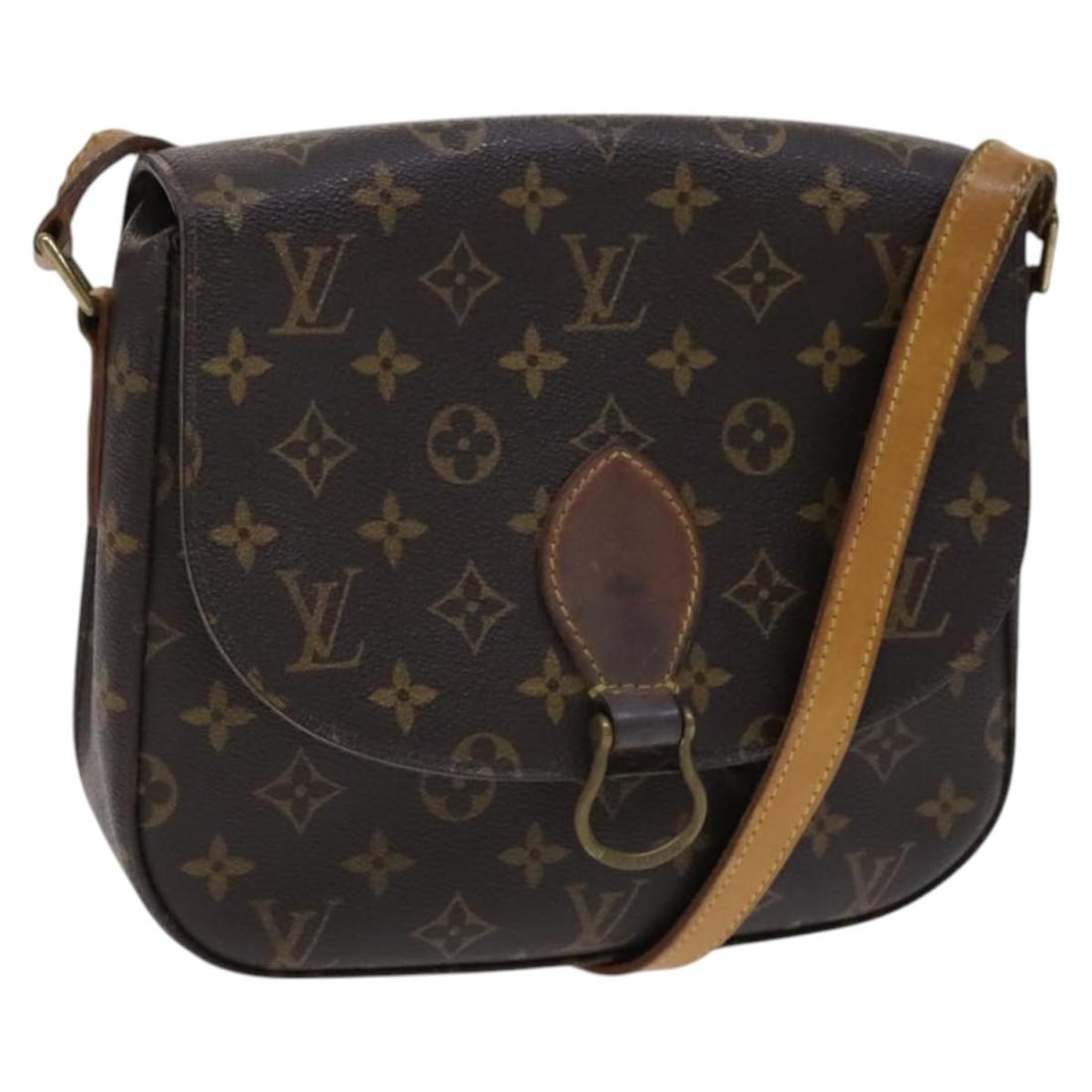 LOUIS VUITTON Monogram Saint Cloud GM Shoulder Bag M51242 France (1 of 18)