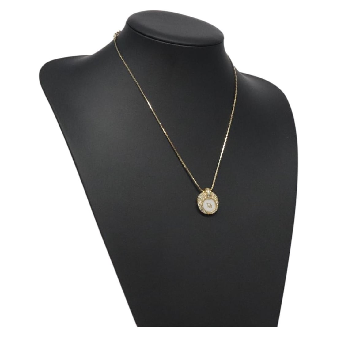 Christian Dior Gold Metal Necklace Authentic 124557 (1 of 11)