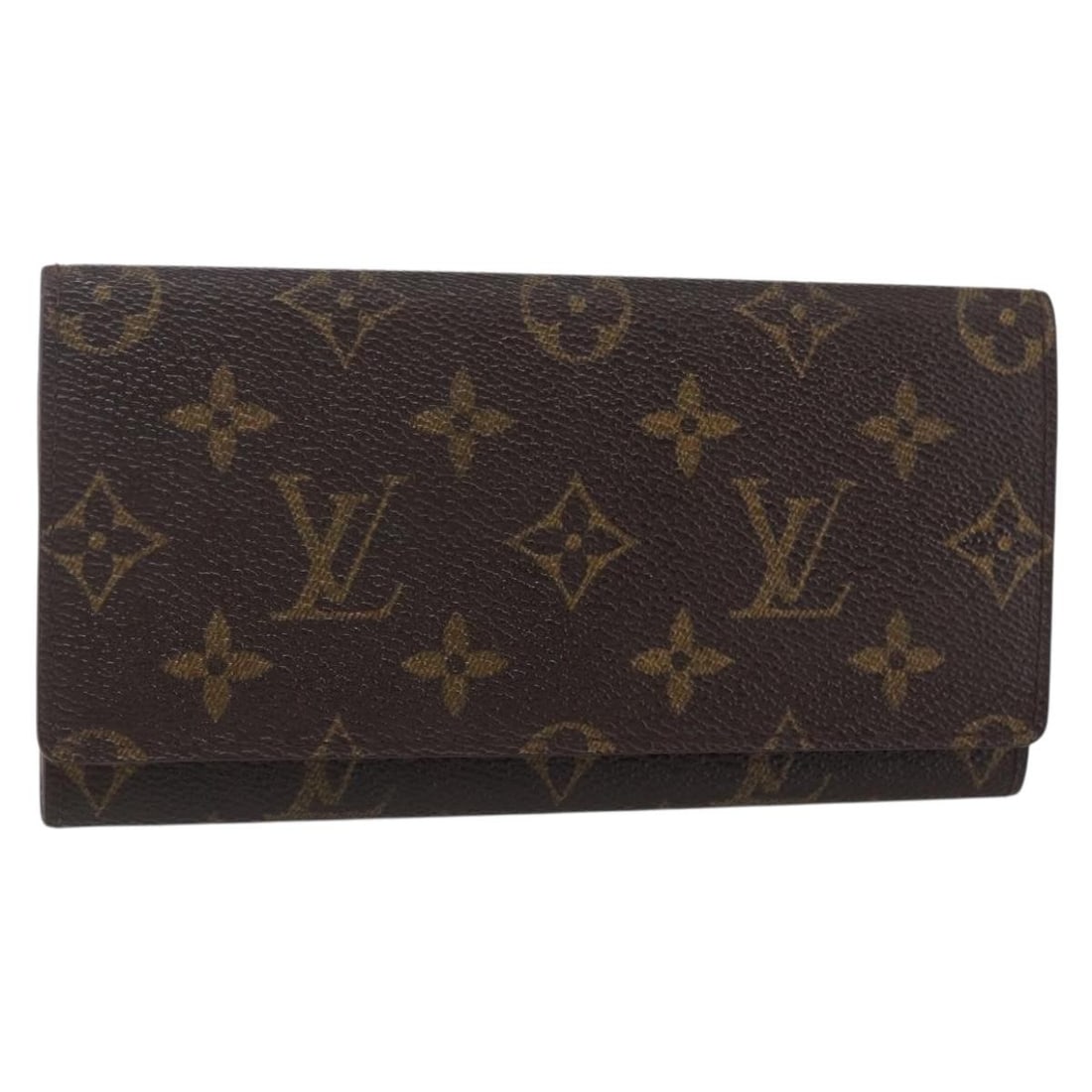 LOUIS VUITTON Monogram Long Wallet M61818 Authentic Spain (1 of 16)