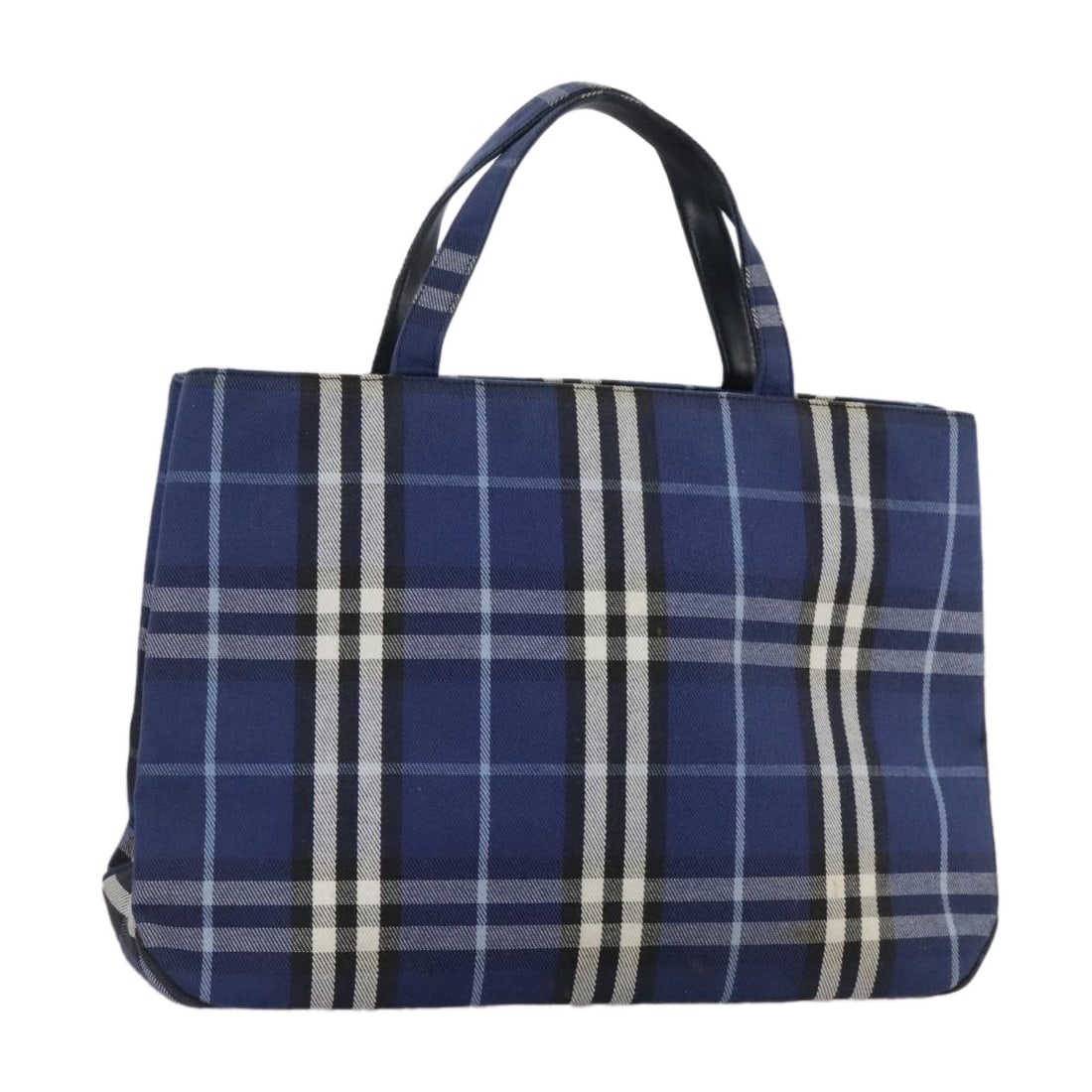 Burberrys Nova Check Canvas Hand Bag Blue Made in Italy: Burberrys Nova Check Canvas Hand Bag Blue Made in Italy This Burberrys Nova Check Hand Bag is a stylish and functional accessory crafted from durable canvas. The exterior is a vibrant blue, making it