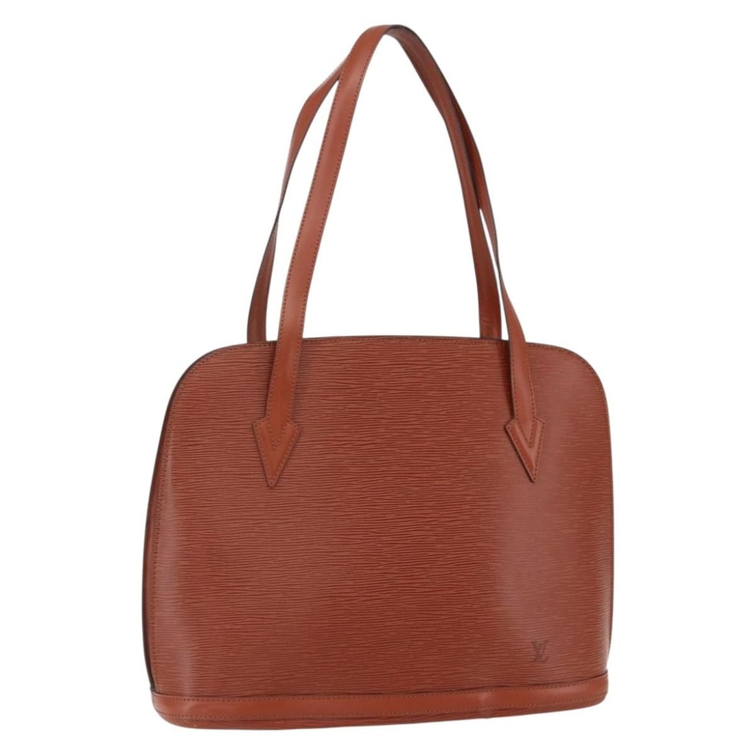 LOUIS VUITTON Epi Lussac Shoulder Bag Brown M52283 Authentic France (1 of 18)