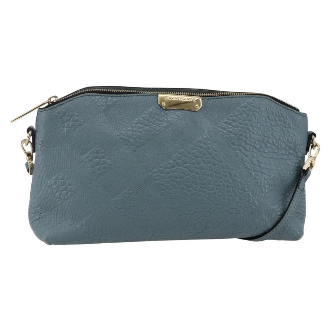 Burberry Blue Leather Shoulder Bag Made in Italy BA6891: Burberry Blue Leather Shoulder Bag Made in Italy BA6891 This Burberry shoulder bag is a stylish and functional accessory crafted from high-quality leather. The bag features a rich blue exterior and is