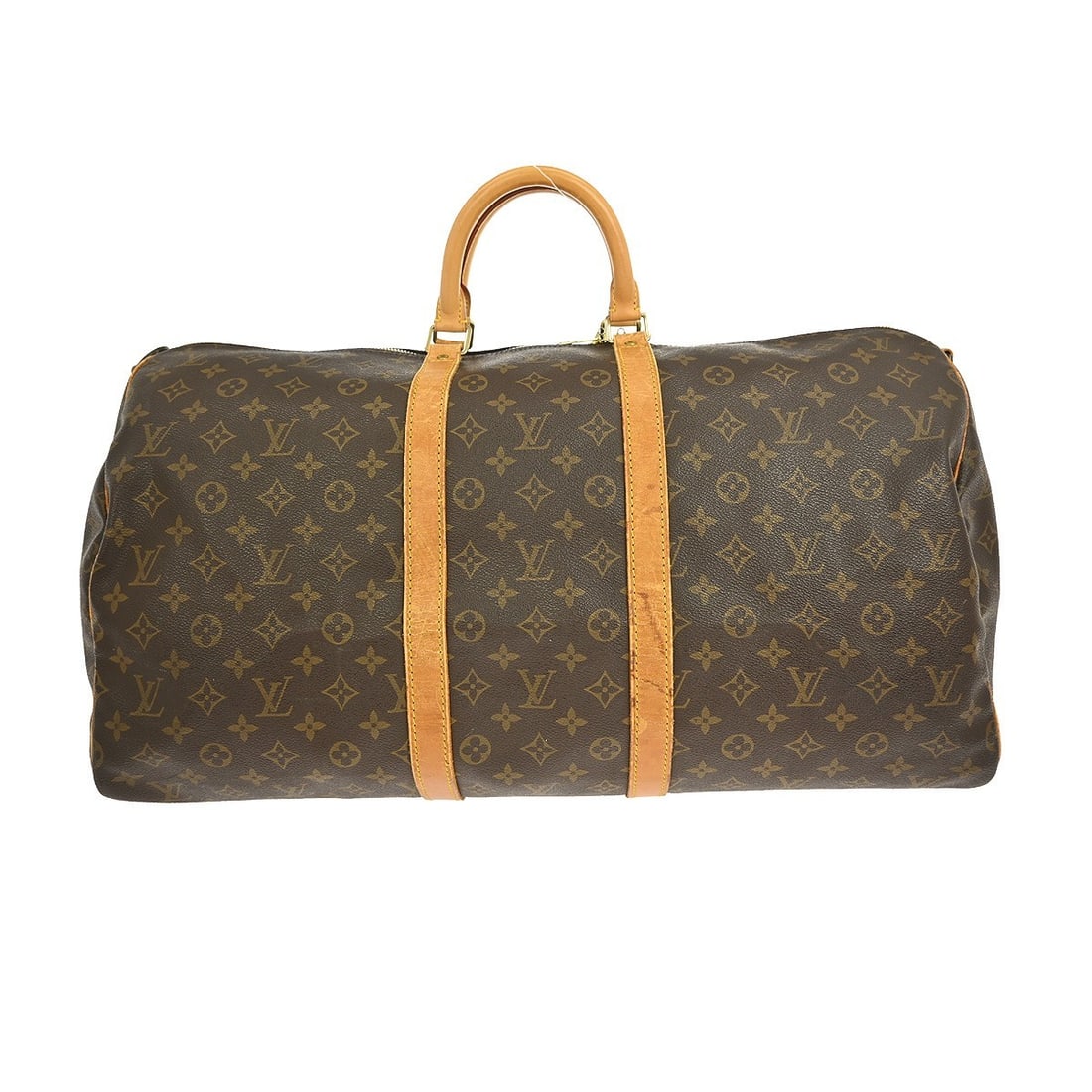 Louis Vuitton Keepall Bandouliere 55 Monogram Duffle Bag Vintage Travel: Louis Vuitton Keepall Bandouliere 55 Monogram Duffle Bag Vintage Travel This Louis Vuitton Keepall Bandouliere 55 Duffle is an iconic travel companion crafted from durable monogram canvas, featuring a