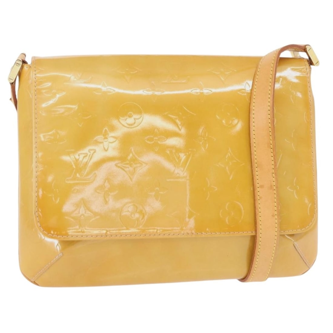 LOUIS VUITTON Monogram Vernis Thompson Street Bag Beige M91301 Auth: LOUIS VUITTON Monogram Vernis Thompson Street Bag Beige M91301 Auth Experience the elegance of the LOUIS VUITTON Monogram Vernis Thompson Street Bag in a chic beige patent leather. This stylish should