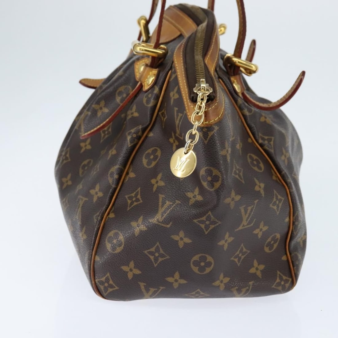 LOUIS VUITTON Monogram Tivori GM Hand Bag M40144 Authentic France - 3