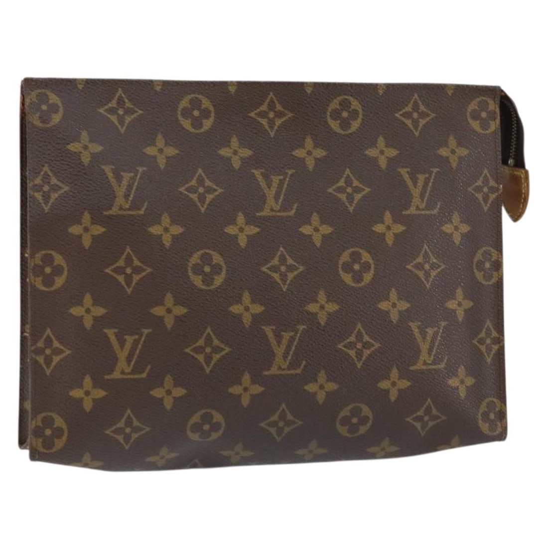 LOUIS VUITTON Monogram Poche Toilette 26 Pouch M47542 Authentic: LOUIS VUITTON Monogram Poche Toilette 26 Pouch M47542 Authentic The LOUIS VUITTON Monogram Poche Toilette 26 Pouch is a classic accessory crafted from durable Monogram Canvas. This stylish pouch