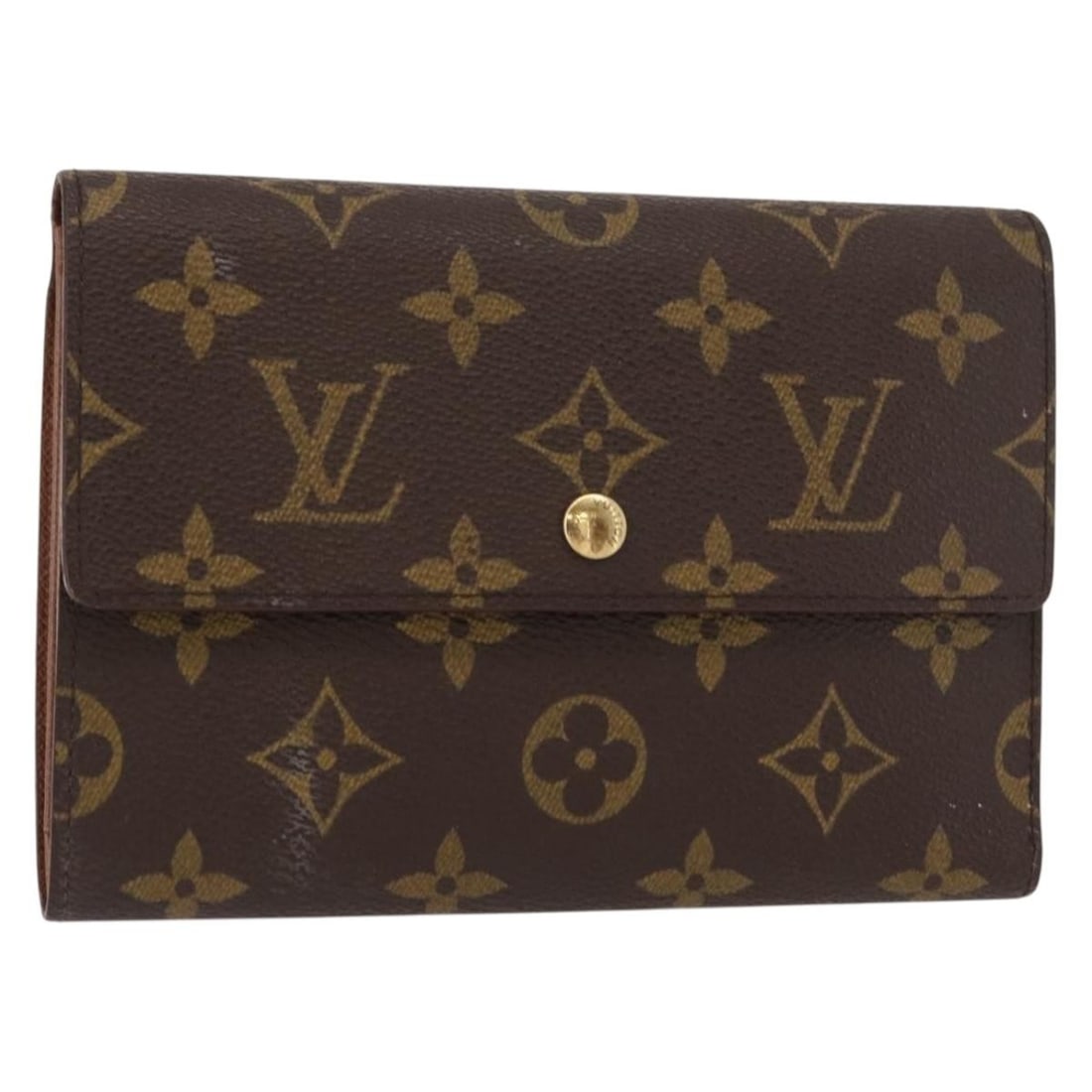 LOUIS VUITTON Monogram Porte Tresor Etui Wallet M61202 Authentic: LOUIS VUITTON Monogram Porte Tresor Etui Wallet M61202 Authentic This authentic LOUIS VUITTON Monogram Porte Tresor Etui Papie Wallet (M61202) is a stylish accessory made in France. Crafted from