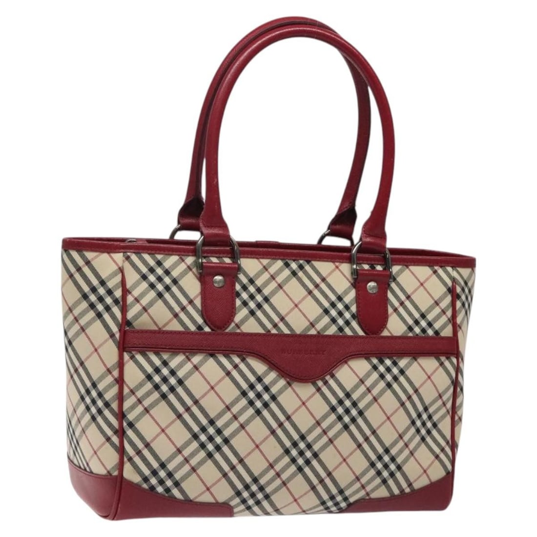 Burberry Nova Check Beige Canvas Tote Bag Authentic (1 of 18)