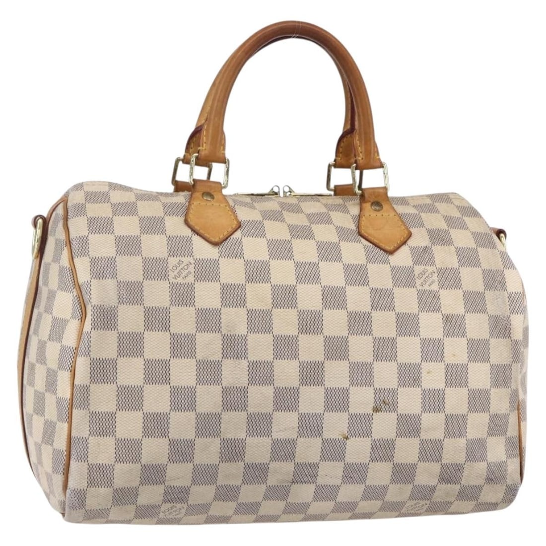 LOUIS VUITTON Damier Azur Speedy Bandouliere 30 Handbag N41052 Auth: LOUIS VUITTON Damier Azur Speedy Bandouliere 30 Handbag N41052 Auth This authentic Louis Vuitton Damier Azur Speedy Bandouliere 30 Bag is a timeless piece crafted in France. Made from durable Damier A