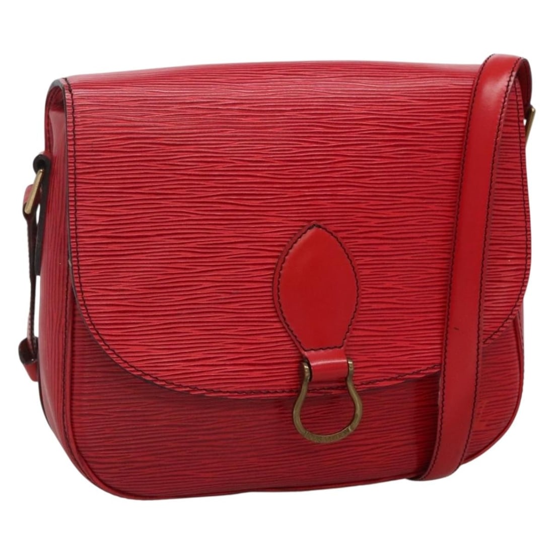 Louis Vuitton Epi Saint Cloud GM Red Shoulder Bag M52197 Auth: Louis Vuitton Epi Saint Cloud GM Red Shoulder Bag M52197 Auth Introducing the LOUIS VUITTON Epi Saint Cloud GM Shoulder Bag, a stylish accessory crafted from premium Epi leather in a striking red hue.
