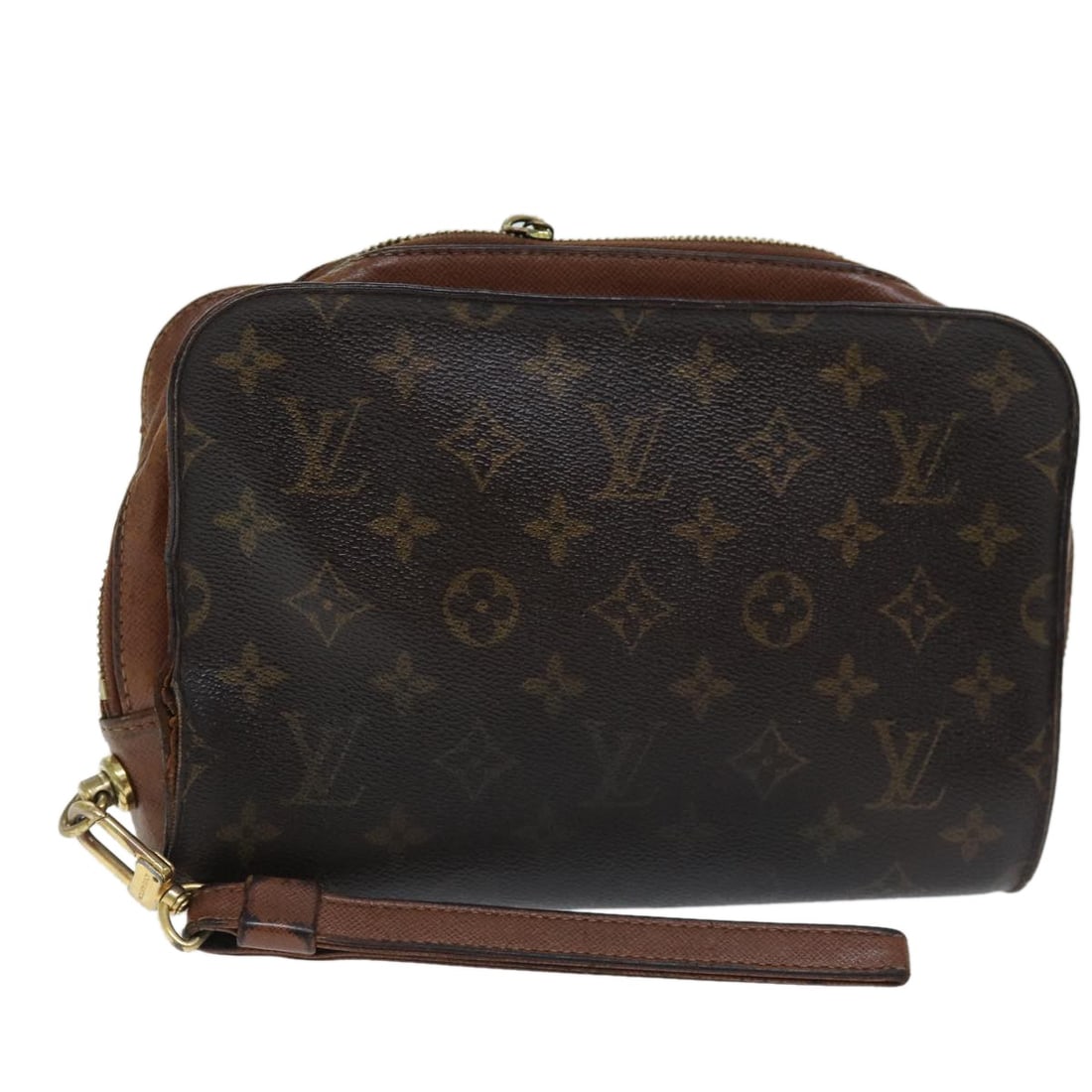 LOUIS VUITTON Monogram Orsay Clutch Bag M51790 Auth France: LOUIS VUITTON Monogram Orsay Clutch Bag M51790 Auth France This Louis Vuitton Monogram Orsay Clutch Bag (M51790) showcases the iconic Monogram Canvas in a stylish and versatile design. Measuring appro