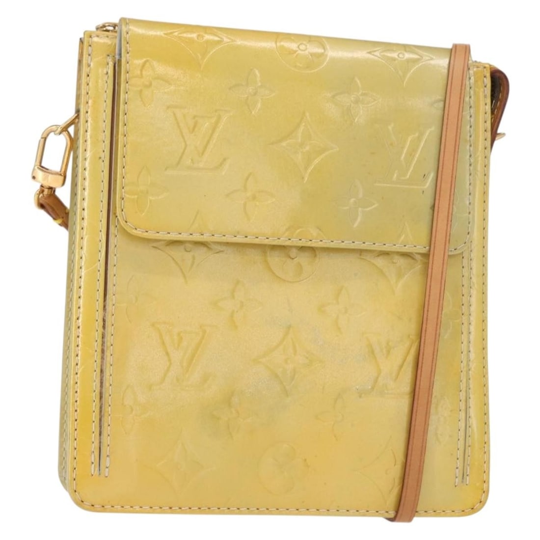 LOUIS VUITTON Monogram Vernis Accessory Pouch Gris M91030 Authentic: LOUIS VUITTON Monogram Vernis Accessory Pouch Gris M91030 Authentic This Louis Vuitton Monogram Vernis Motto Accessory Pouch in Gris is a stylish and practical accessory crafted from high-quality pate