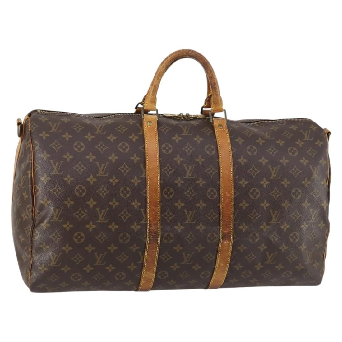 LOUIS VUITTON Monogram Keepall Bandouliere 55 Boston Bag M41414 Auth (1 of 18)
