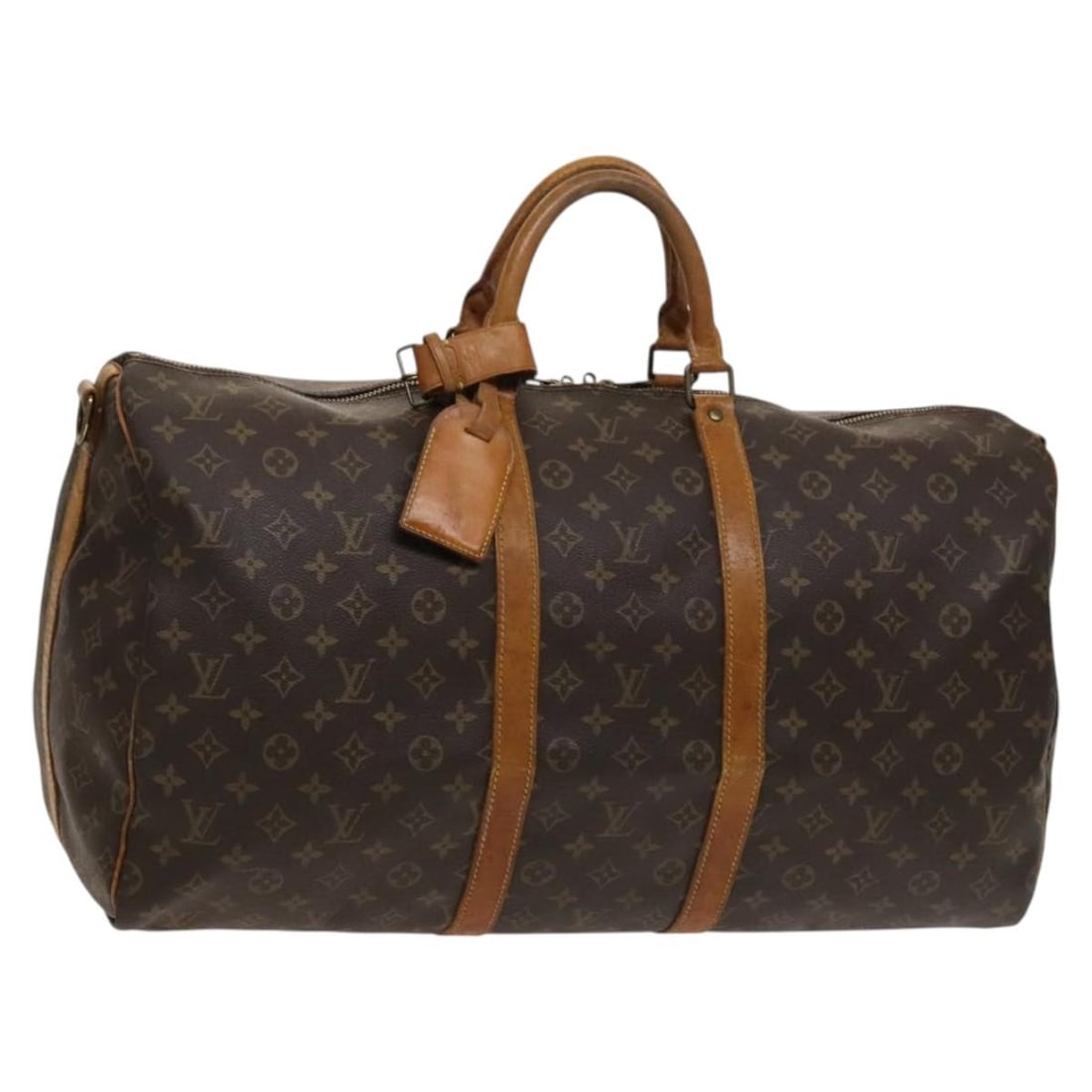 LOUIS VUITTON Monogram Keepall Bandouliere 55 Boston Bag M41414 Auth (1 of 18)
