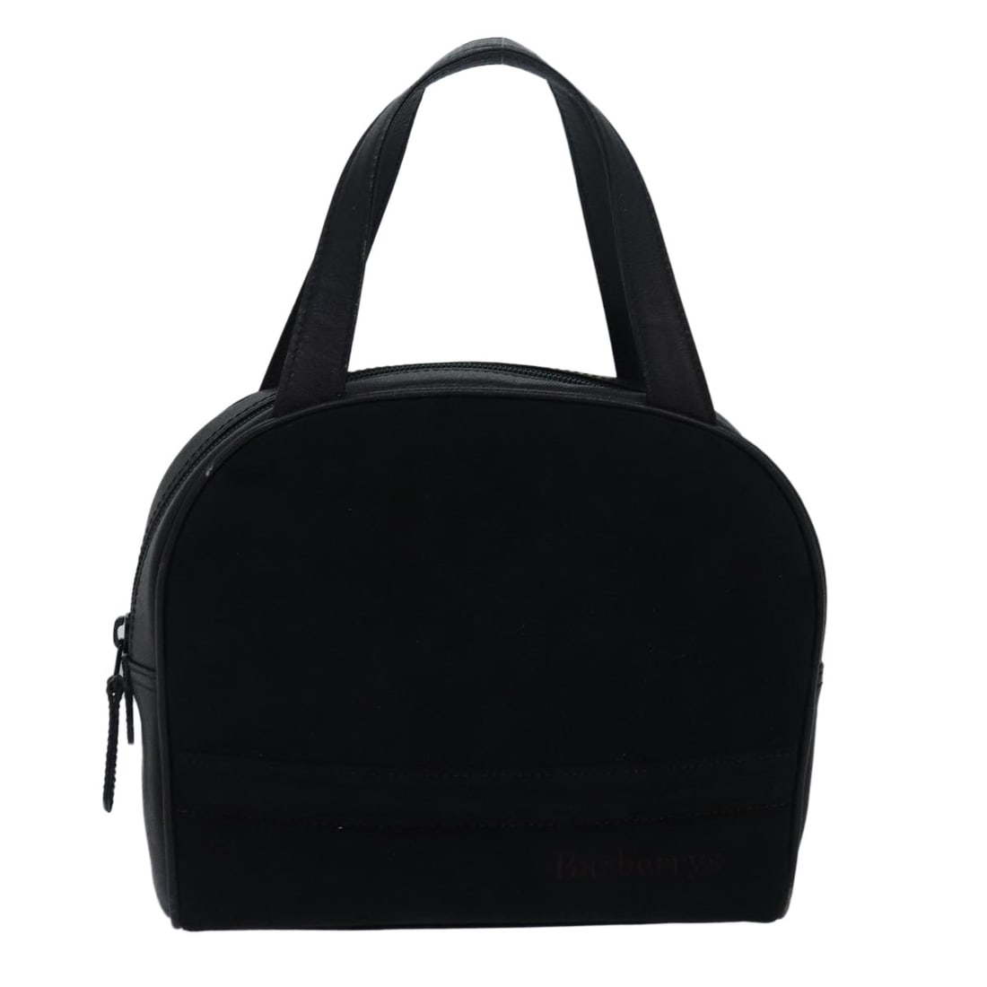 Authentic Burberry Black Suede Hand Bag BS16158: Authentic Burberry Black Suede Hand Bag BS16158 This authentic Burberry hand bag is crafted from luxurious black suede, showcasing a timeless style perfect for any occasion. The bag features approxima