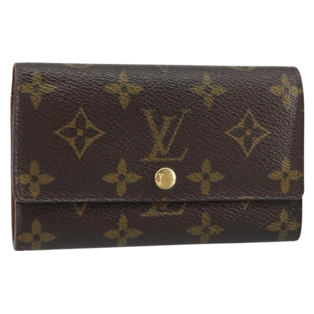 LOUIS VUITTON Monogram Zip Wallet M61735 Authentic Spain (1 of 18)