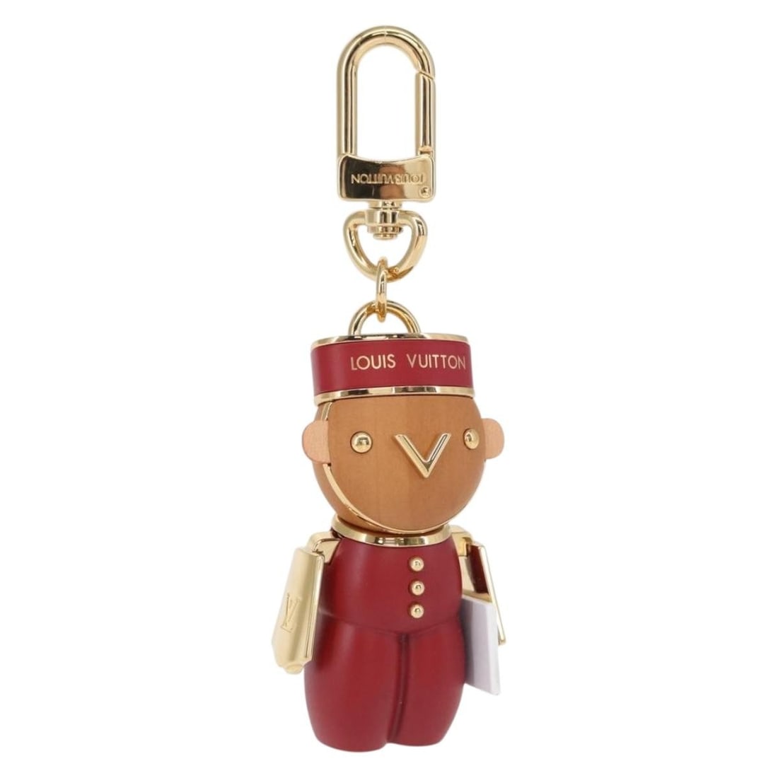 LOUIS VUITTON Monogram Vivienne Charm Red M00346 Authentic: LOUIS VUITTON Monogram Vivienne Charm Red M00346 Authentic This exquisite LOUIS VUITTON Monogram Vivienne Bijoux Sac Gaston Charm is a stunning accessory that adds a touch of luxury to any handbag. Ma