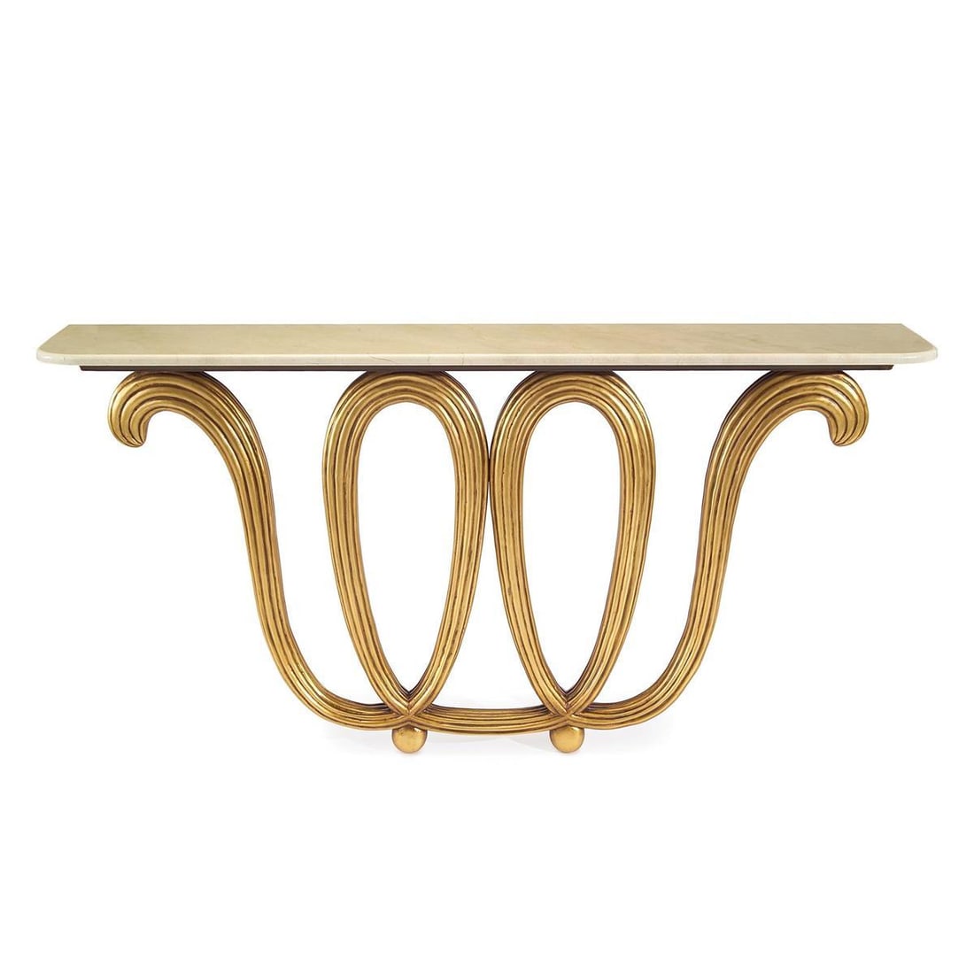 John-Richard Borsani Console Table Crema Marfil Stainless Steel Italian Design: John-Richard Borsani Console Table Crema Marfil Stainless Steel Italian Design Introducing the Elegant Borsani Marble Console Table, a stunning piece that embodies Italian style and sophistication. Th