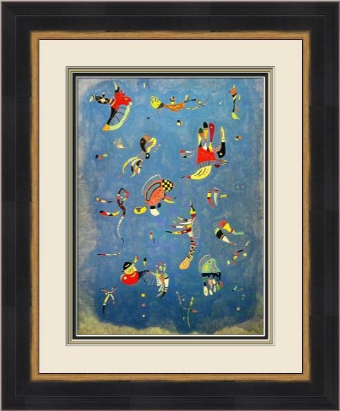 Wassily Kandinsky Sky Blue Framed Print 1988 Abstract Art: Wassily Kandinsky Sky Blue Framed Print 1988 Abstract Art This stunning print features the iconic work 'Sky Blue' by Wassily Kandinsky, beautifully custom framed to enhance its artistic appeal. The pi