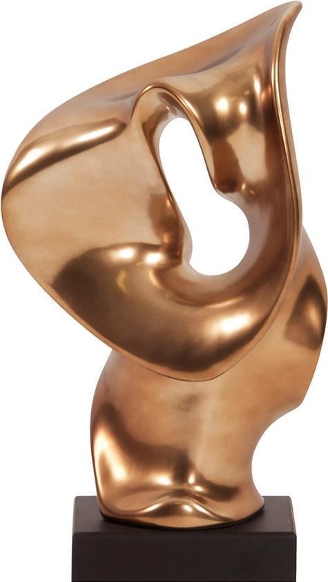 Howard Elliott Matte Bronze Abstract Ceramic Statue 16H 9.5W 5.5D: Howard Elliott Matte Bronze Abstract Ceramic Statue 16H 9.5W 5.5D Introducing a sophisticated matte bronze abstract art piece, this unique ceramic statue adds an elegant touch to any space. The contem