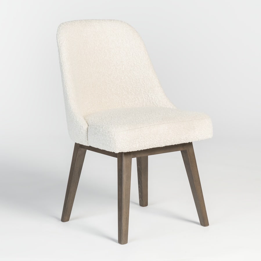 Jackie Dining Chair by Alder Tweed Transitional Style Cotton Upholstery: Jackie Dining Chair by Alder Tweed Transitional Style Cotton Upholstery Introducing the Jackie Dining Chair, a perfect blend of comfort and style for your dining space. Upholstered in warm cotton fabr