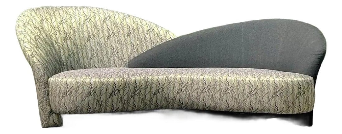 Weiman Preview Vintage Biomorphic Sofa 1980s Postmodern Design: Weiman Preview Vintage Biomorphic Sofa 1980s Postmodern Design Experience the bold artistic flair of the 1980s with this exceptional Vintage Postmodern Weiman Preview Biomorphic Sofa. This collector's