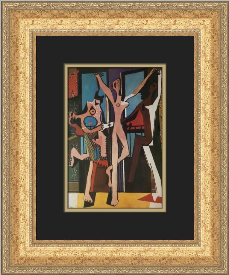 Pablo Picasso The Dance Custom Framed Print 1972 Abstract Art: Pablo Picasso The Dance Custom Framed Print 1972 Abstract Art This stunning custom framed print titled 'The Dance' by Pablo Picasso showcases the artist's unique style, blending Abstract