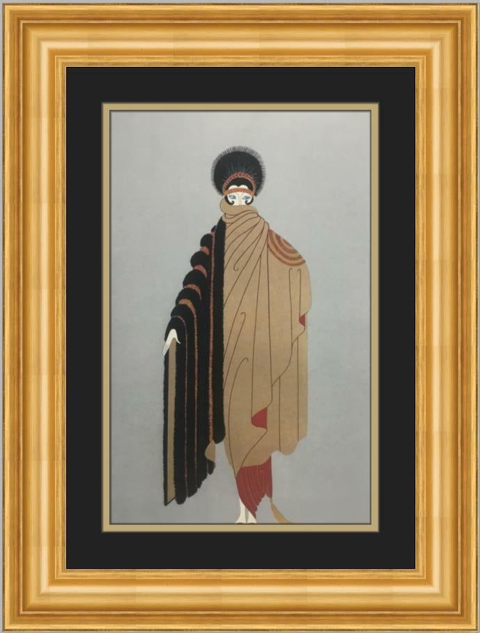 Erte Mystique Art Deco Custom Framed Print 18x21 (1 of 2)