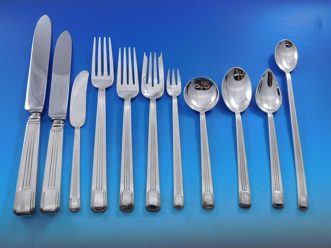 Tiffany & Co. Century Sterling Silver Flatware Set 97 pcs for 8 Service (1 of 11)