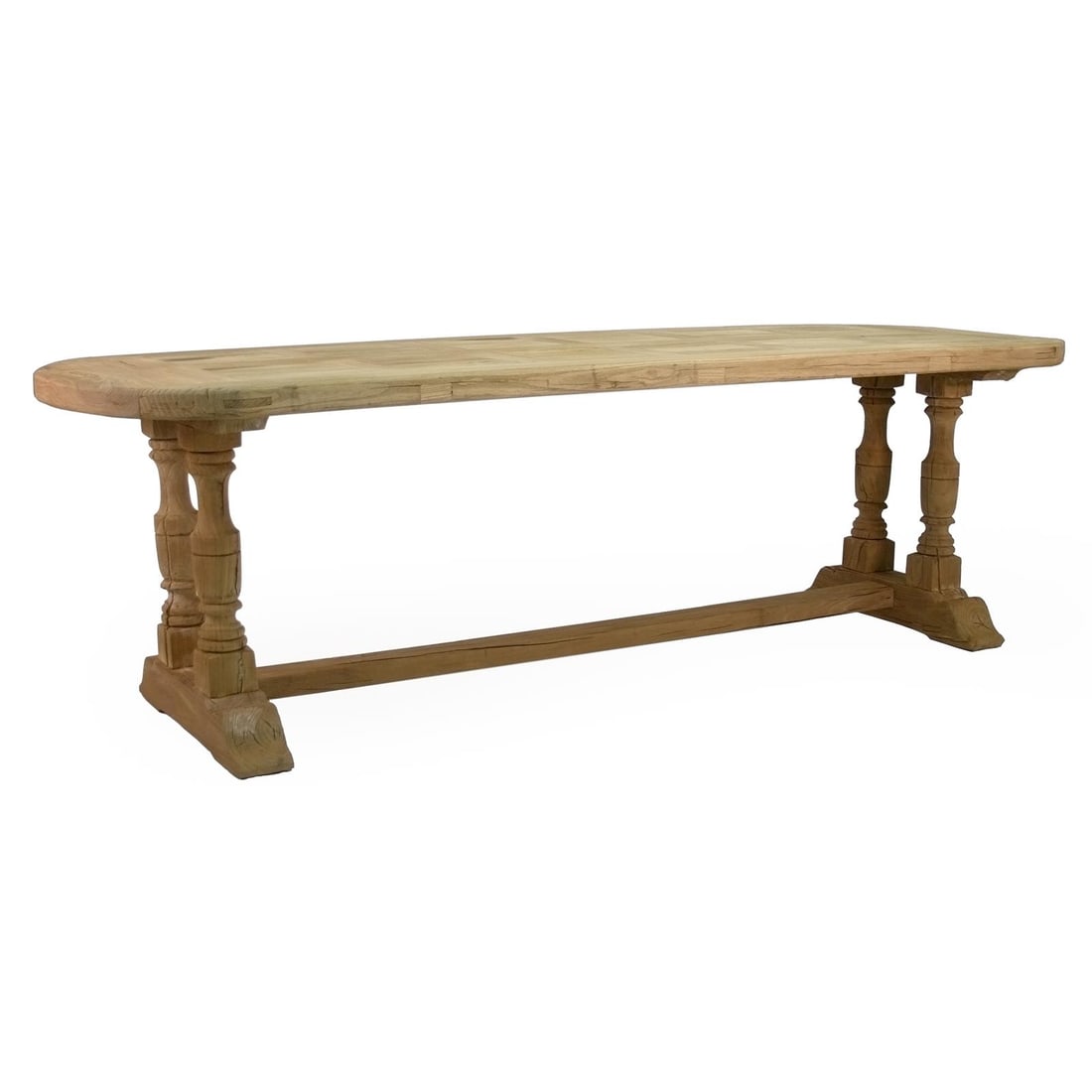 Zentique Le Havre Dining Table French Country Style Beige Elm (1 of 1)