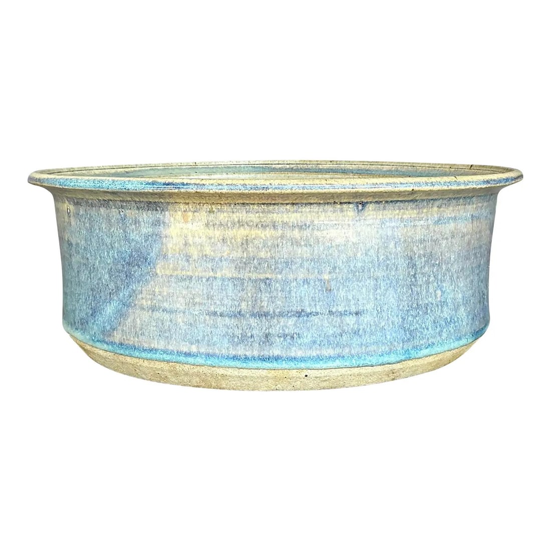 Unique Vintage Studio Pottery Bowl in Earthy Blues and Browns (1 of 10)