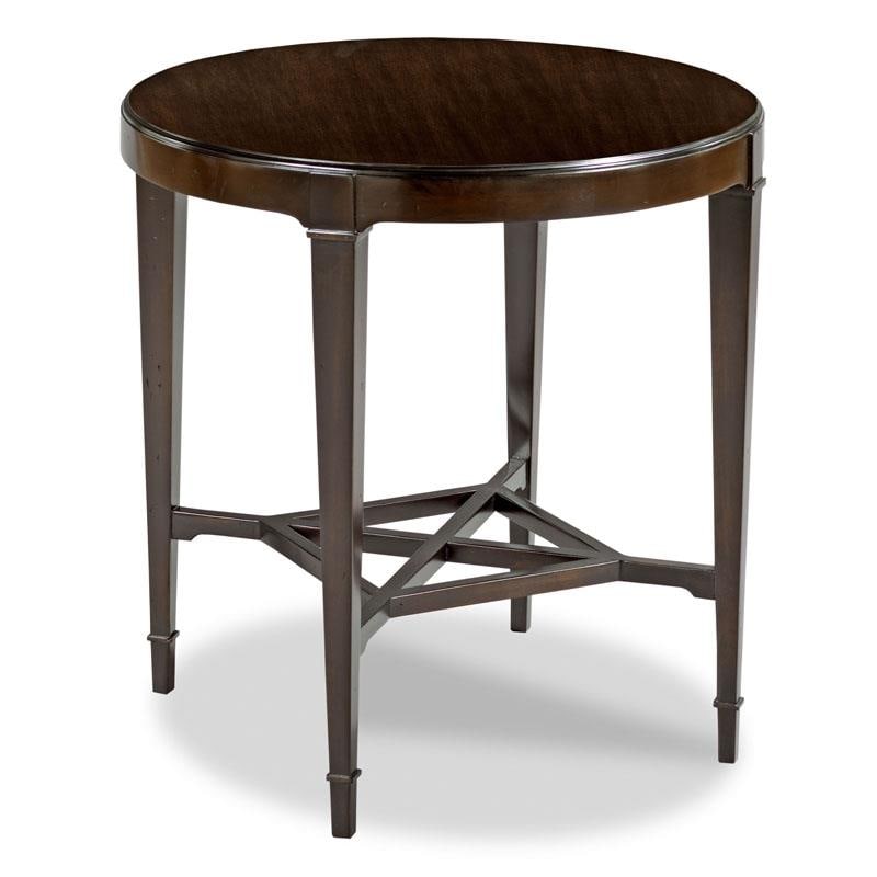 Woodbridge Addison Round Lamp Table Mahogany 26H 25W 25D (1 of 4)