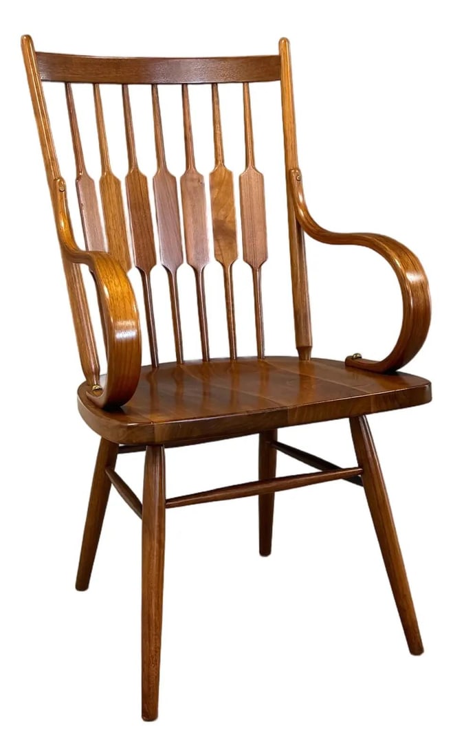 Mid Century Walnut Dining Chair by Kipp Stewart for Drexel (1 of 5)