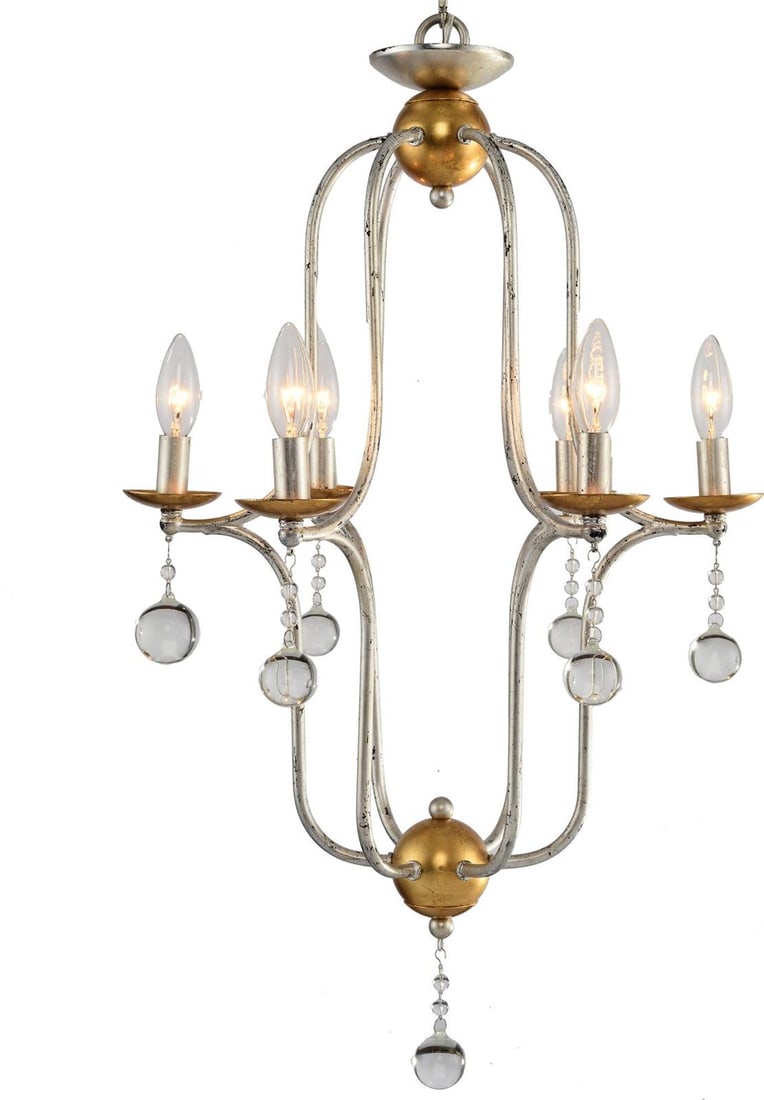 Rustic Terracotta Galina Bowl Chandelier Iron Glass UL-Listed (1 of 1)