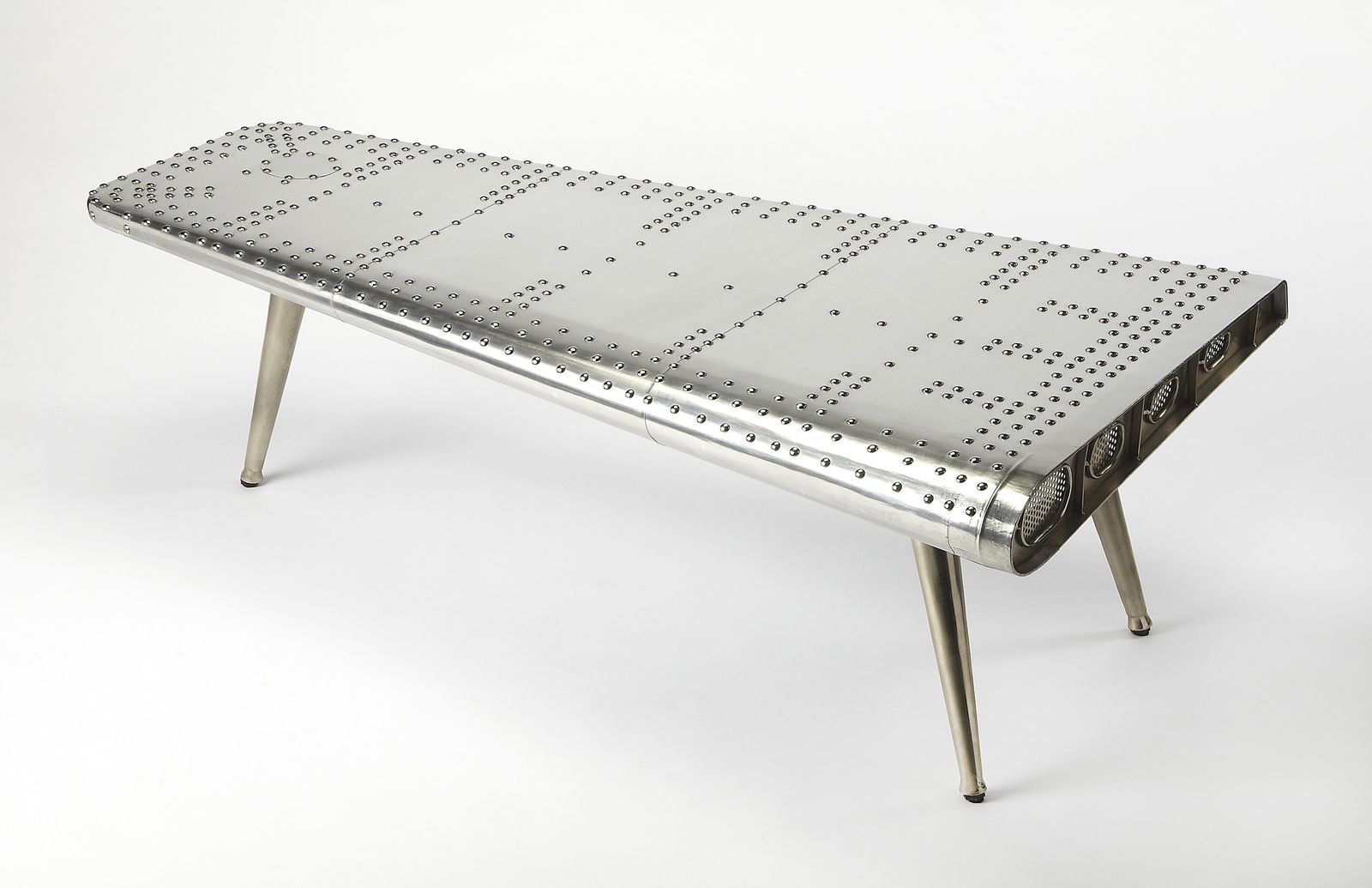 Butler Aviator Coffee Table Airplane Wing Design Industrial Style (1 of 3)
