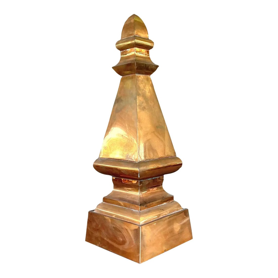 Vintage Boho Copper Spire Architectural Decor 27.25 Inches Tall (1 of 6)