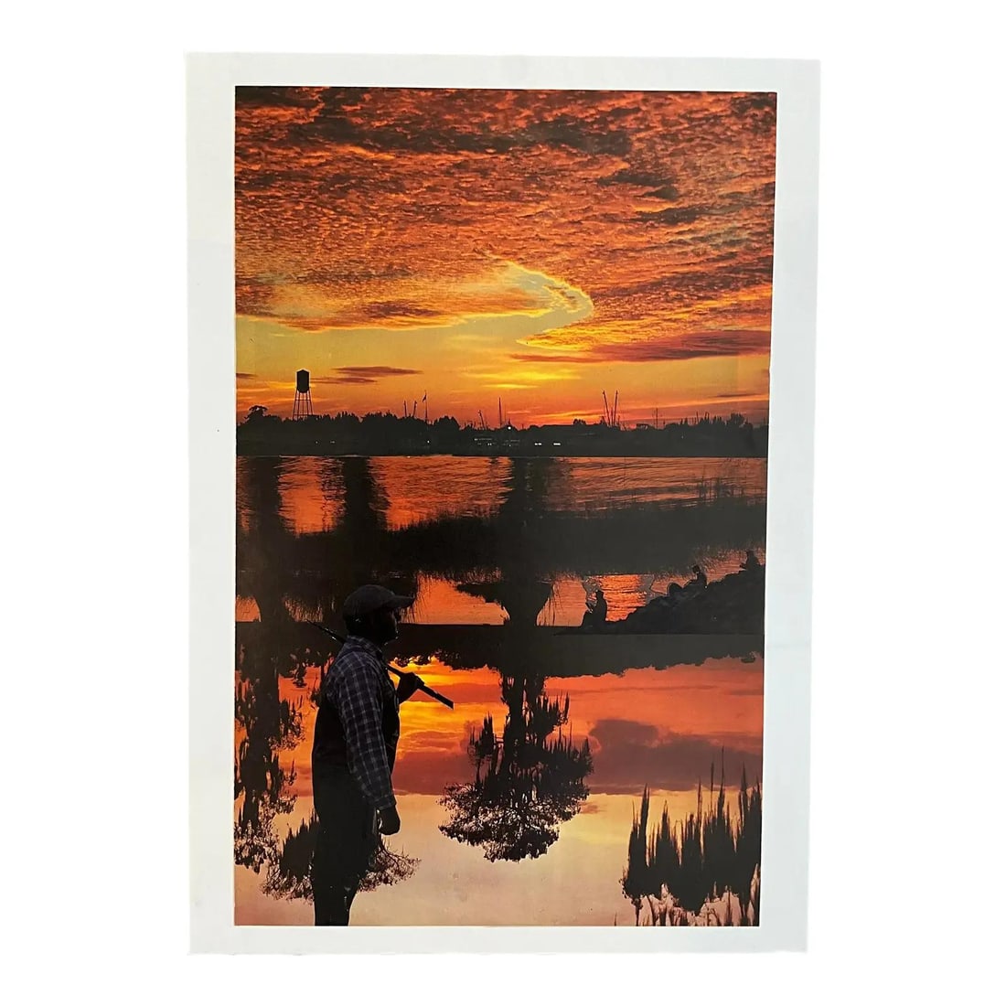 Bohemian Sunset Collage Art with Mixed Media on Paper 14 x 20: Bohemian Sunset Collage Art with Mixed Media on Paper 14 x 20 This vintage Boho original sunset collage is a unique work of art that captures the symbolic beauty of a sunset through a creative, free-f