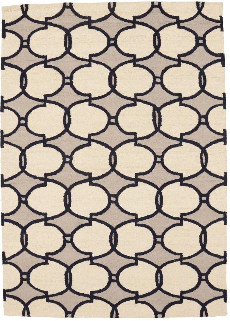 Modern Hand-Tufted Wool Area Rug Multicolored Geometric 5'0 x 8'0 (1 of 11)