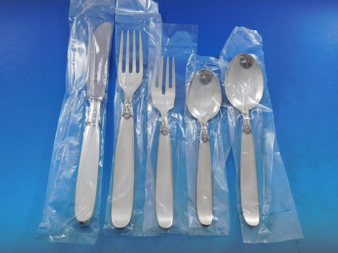 Buccellati Anacapri Sterling Silver Flatware Set 66 Pieces Unused (1 of 10)