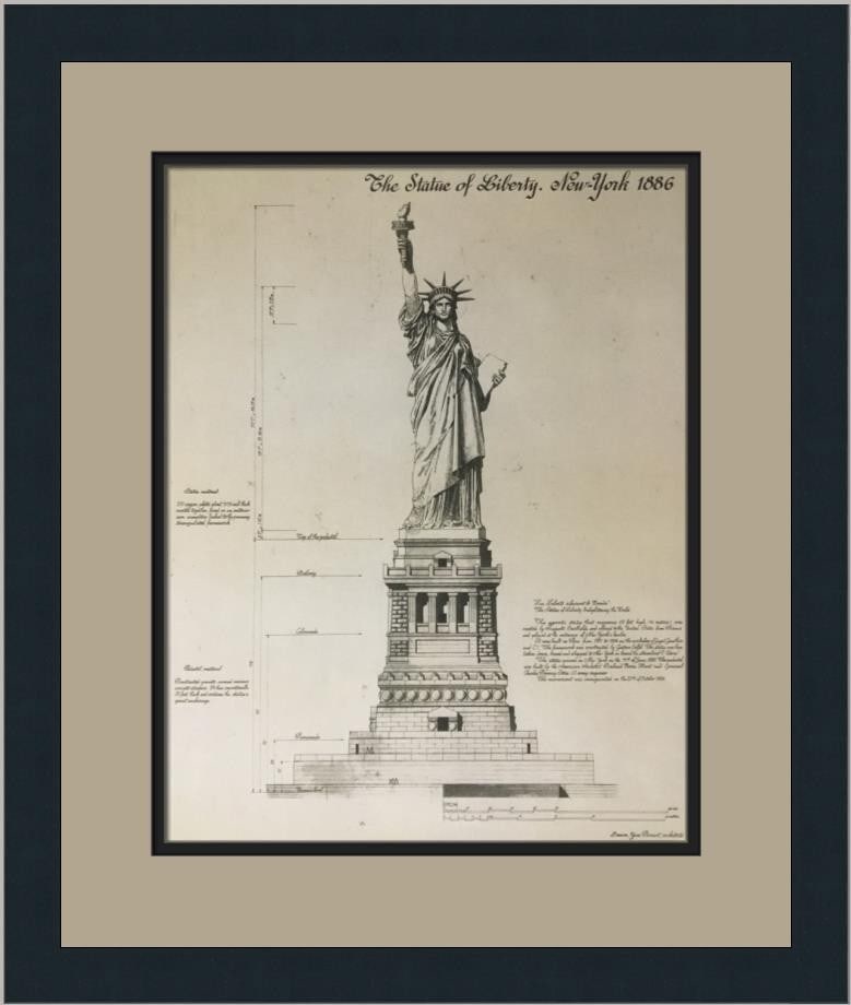 Statue of Liberty Custom Framed Print 20 x 16 Licensed Reprint (1 of 4)