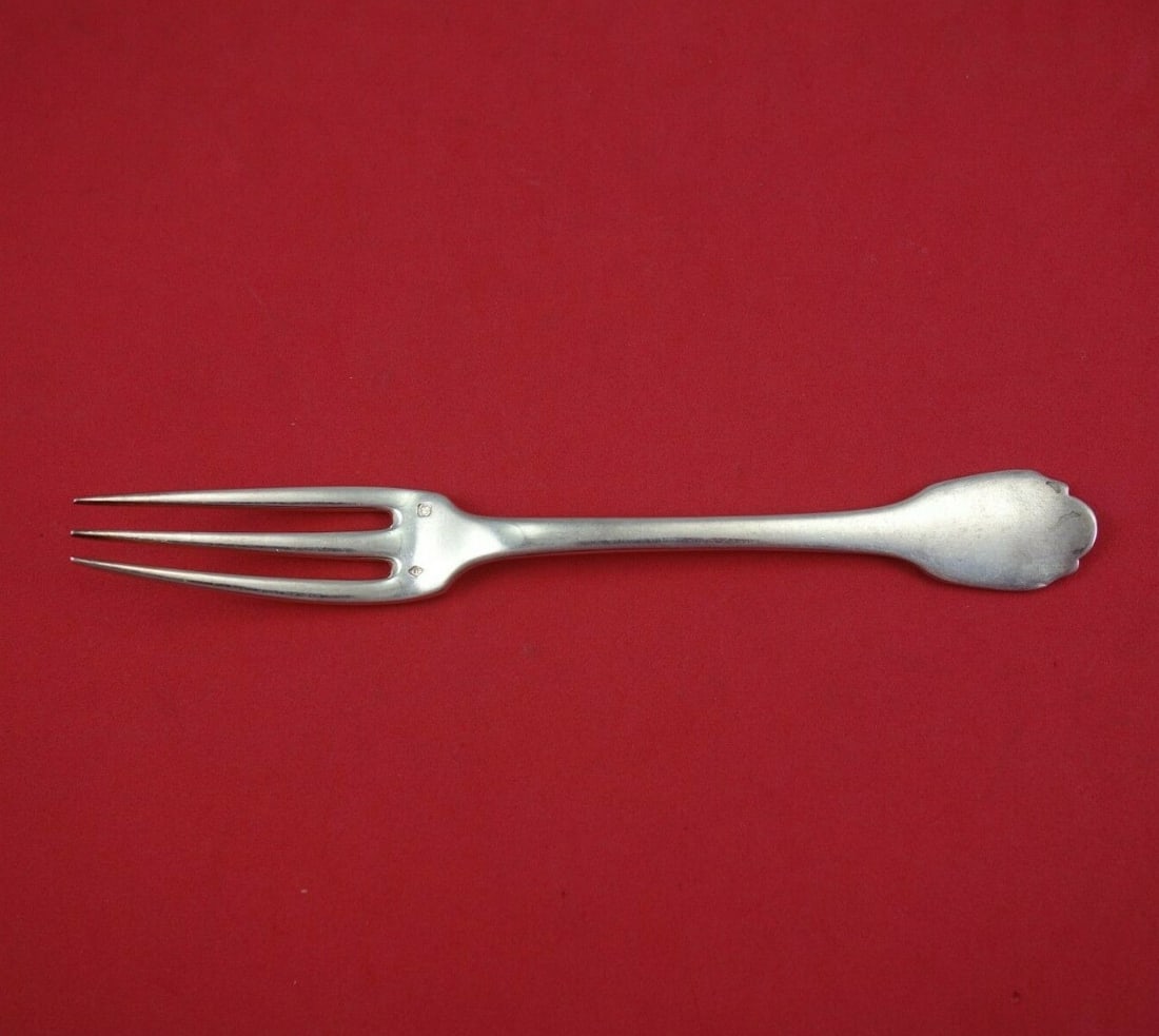 Christofle Sterling Silver 3-Tine Salad Fork 6 3/4 Inch Flatware: Christofle Sterling Silver 3-Tine Salad Fork 6 3/4 Inch Flatware This elegant salad fork from Christofle is crafted from high-quality sterling silver and features a classic 3-tine design. Measuring 6