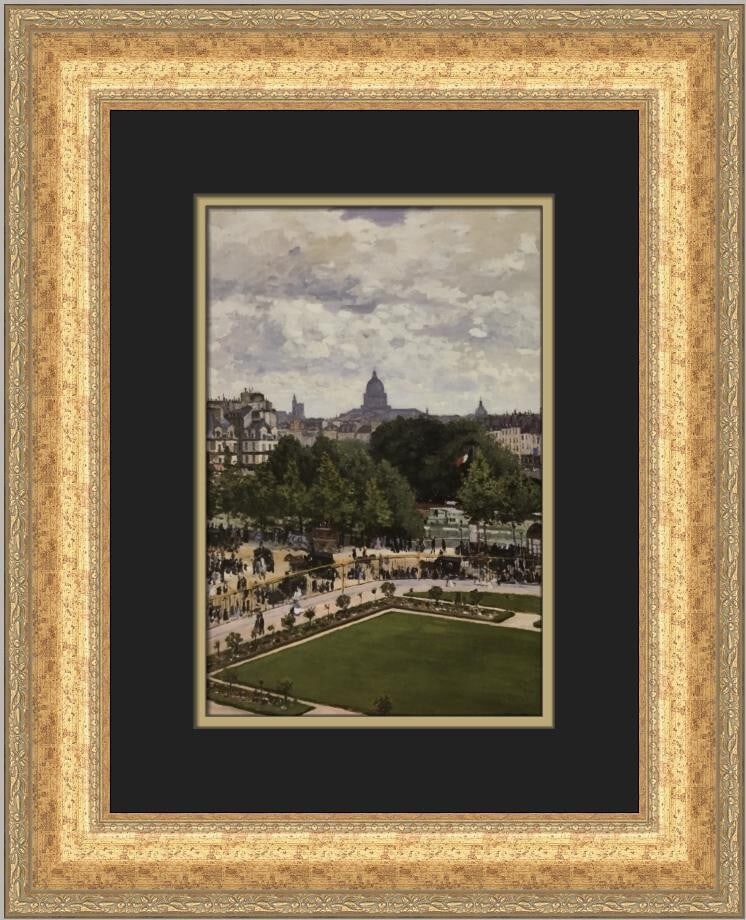 Claude Monet Le Jardin De L'Infante Custom Framed Art Print 1986 (1 of 2)