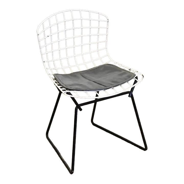 Harry Bertoia Knoll White Black Wire Child's Chair (1 of 7)