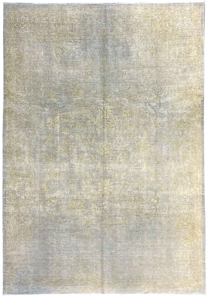 Light Green Chobi Peshawar Ziglar Rug 10 x 13.8 ft (1 of 11)