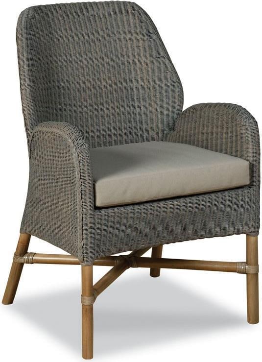 Woodbridge Elegant Gray Wicker Arm Chair 36H 23W 24D (1 of 1)