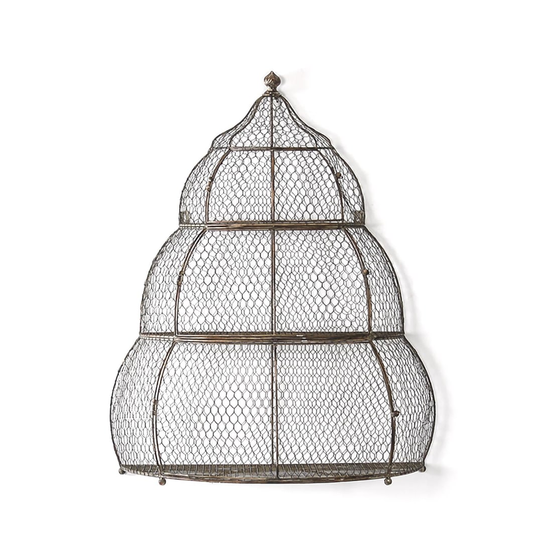 Zentique Victorian Style Ebony Birdcage Garden Pouf 31H 25.25W 12.50D (1 of 3)