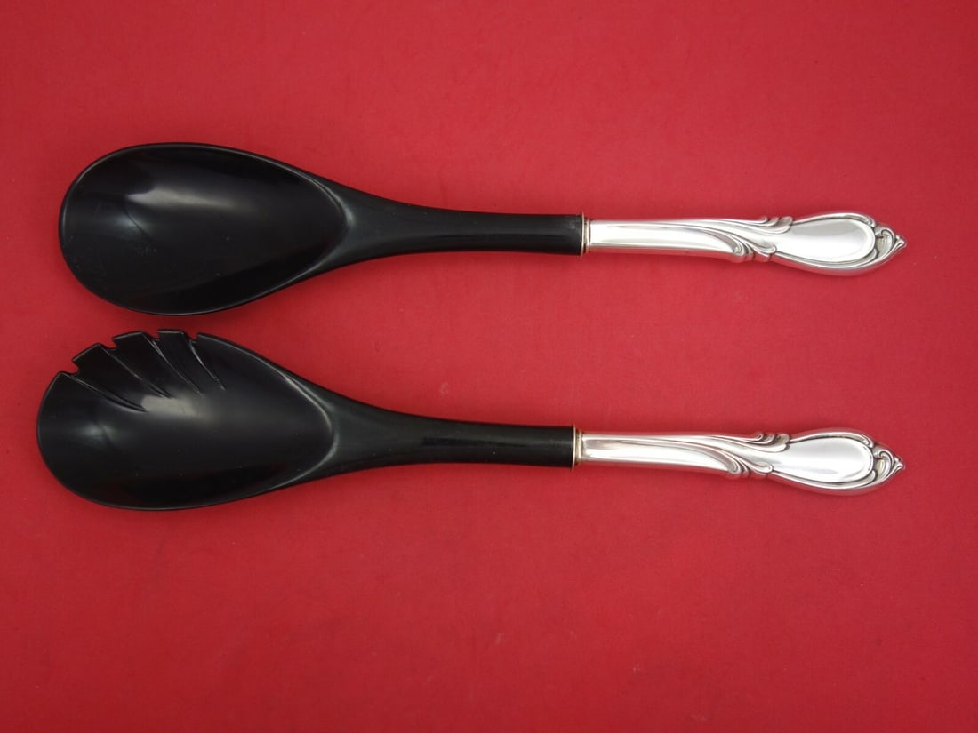 International Sterling Silver Rhapsody New 2-Piece Salad Serving Set 12 Inch (1 of 2)