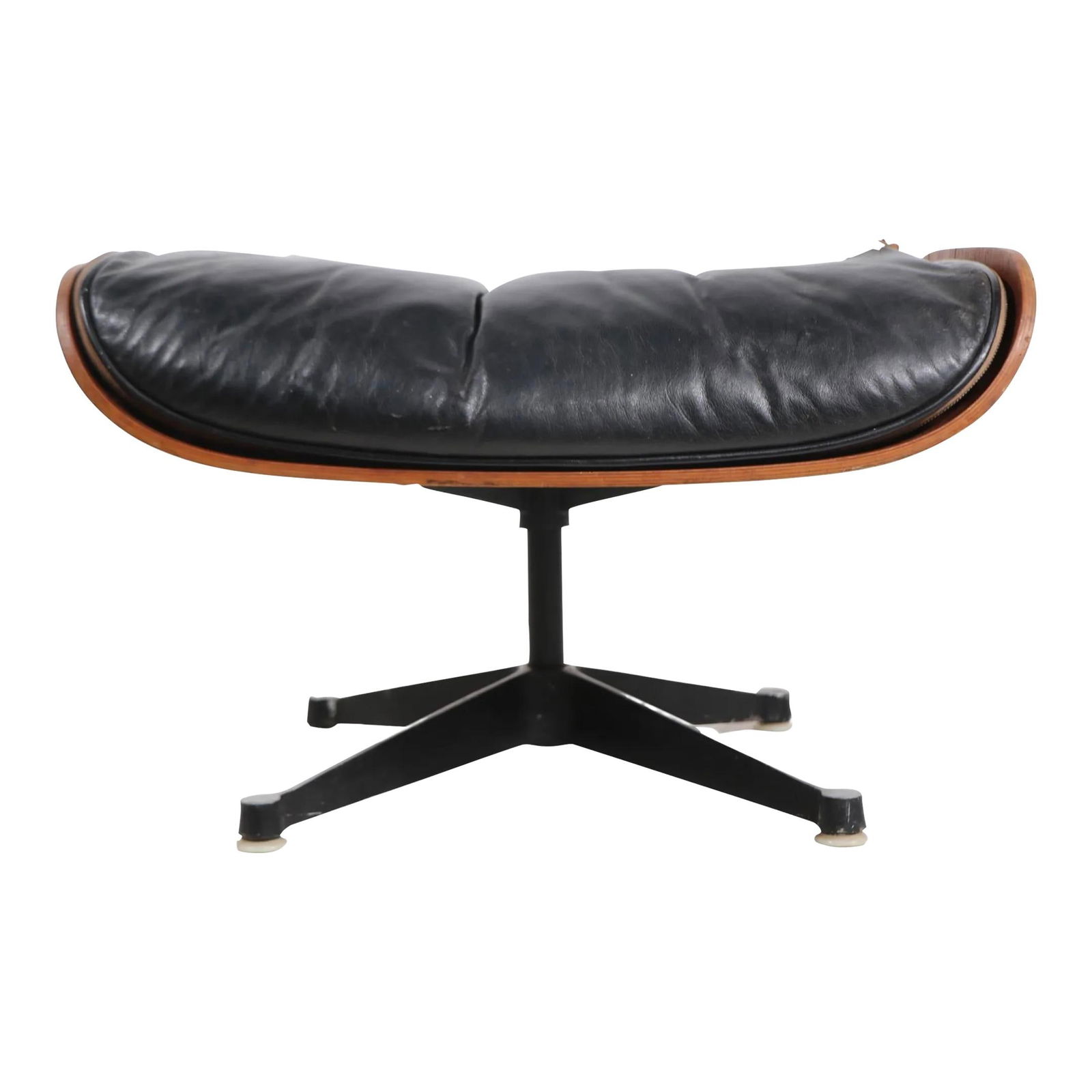 Eames Ottoman 670C for Herman Miller in Rosewood Leather (1 of 10)