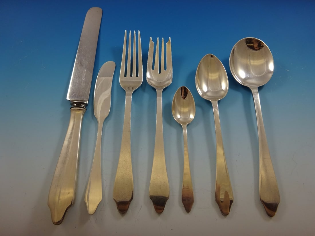 Tiffany & Co. Clinton Sterling Silver Flatware Set for 8 - 60 Pieces with Storage Chest (1 of 9)
