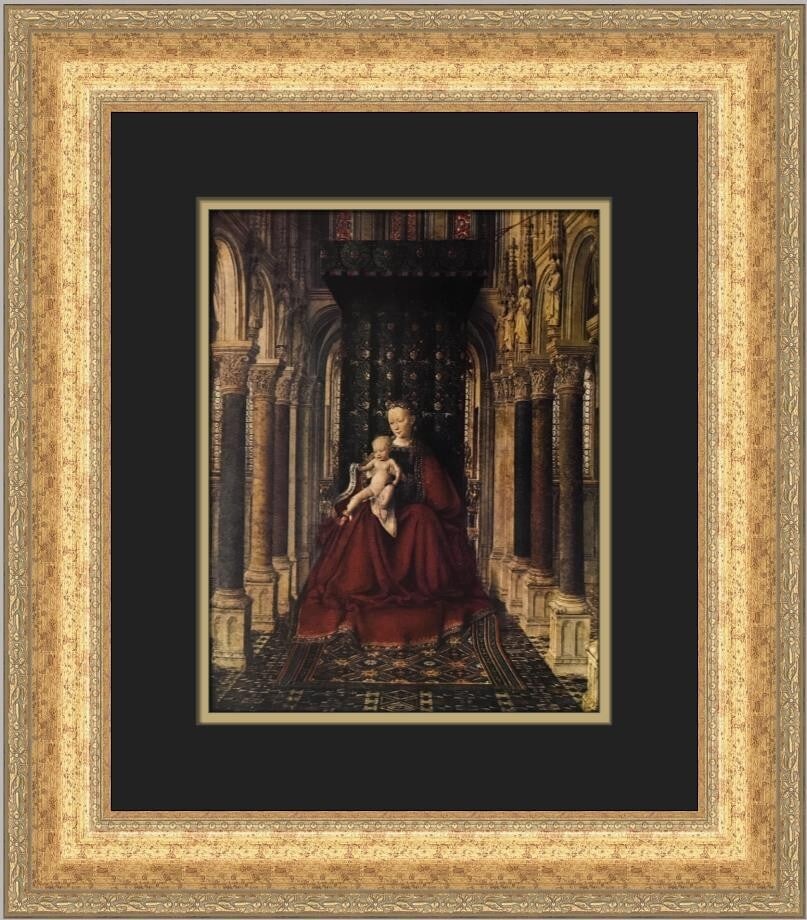 Jan van Eyck Portrait of Madonna Custom Framed Art Print 19 x 17 (1 of 2)